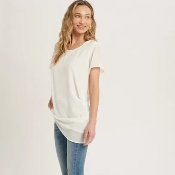 CLEAR OUT!!!! Asymmetric Modern Draped Top - Picture 9 of 12